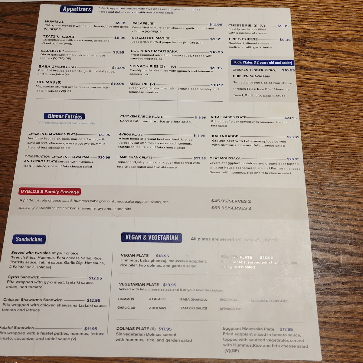 Byblos Express Greek and Lebanese Menu - Image 4